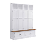 Hall Tree With Bench And Cabinet