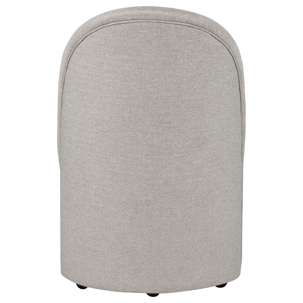 Aubrey Upholstered Barrel Dining Side Chair Beige (Set of 2)