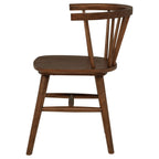 Jeffries Windsor Wood Dining Side Chair Walnut (Set of 2)