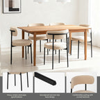 Medieval - Curved Back Kitchen Dining Chairs (Set of 4) - Beige