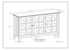 Acadian - Wide Storage Cabinet Handcrafted