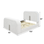 Shelyn - Bed With LED, TV Cabinet, Fireplace & Bluetooth