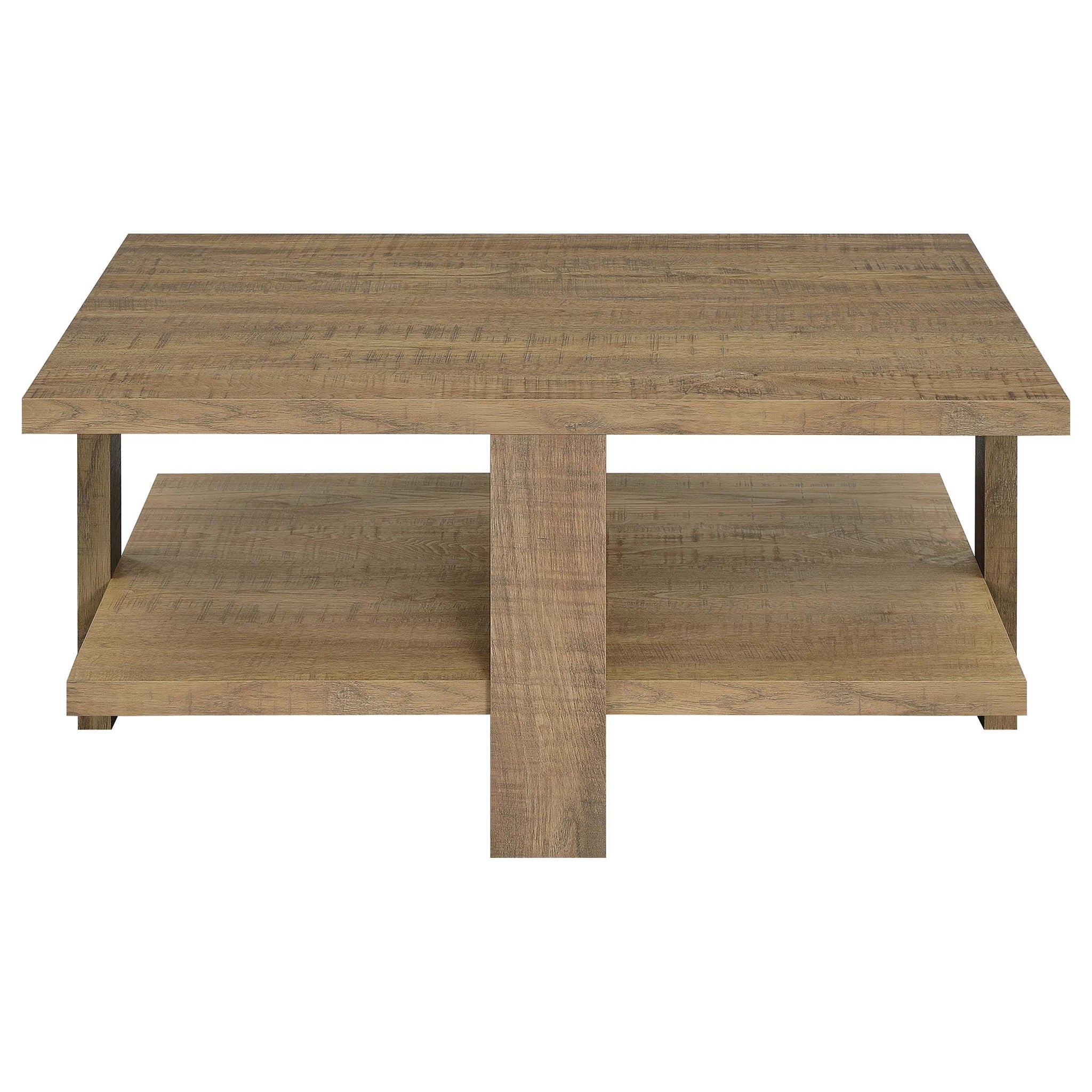 Dawn 2-piece Round Coffee and End Table Set Mango Brown