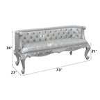 Valkyrie - Bench - Synthetic Leather & Antique Platinum