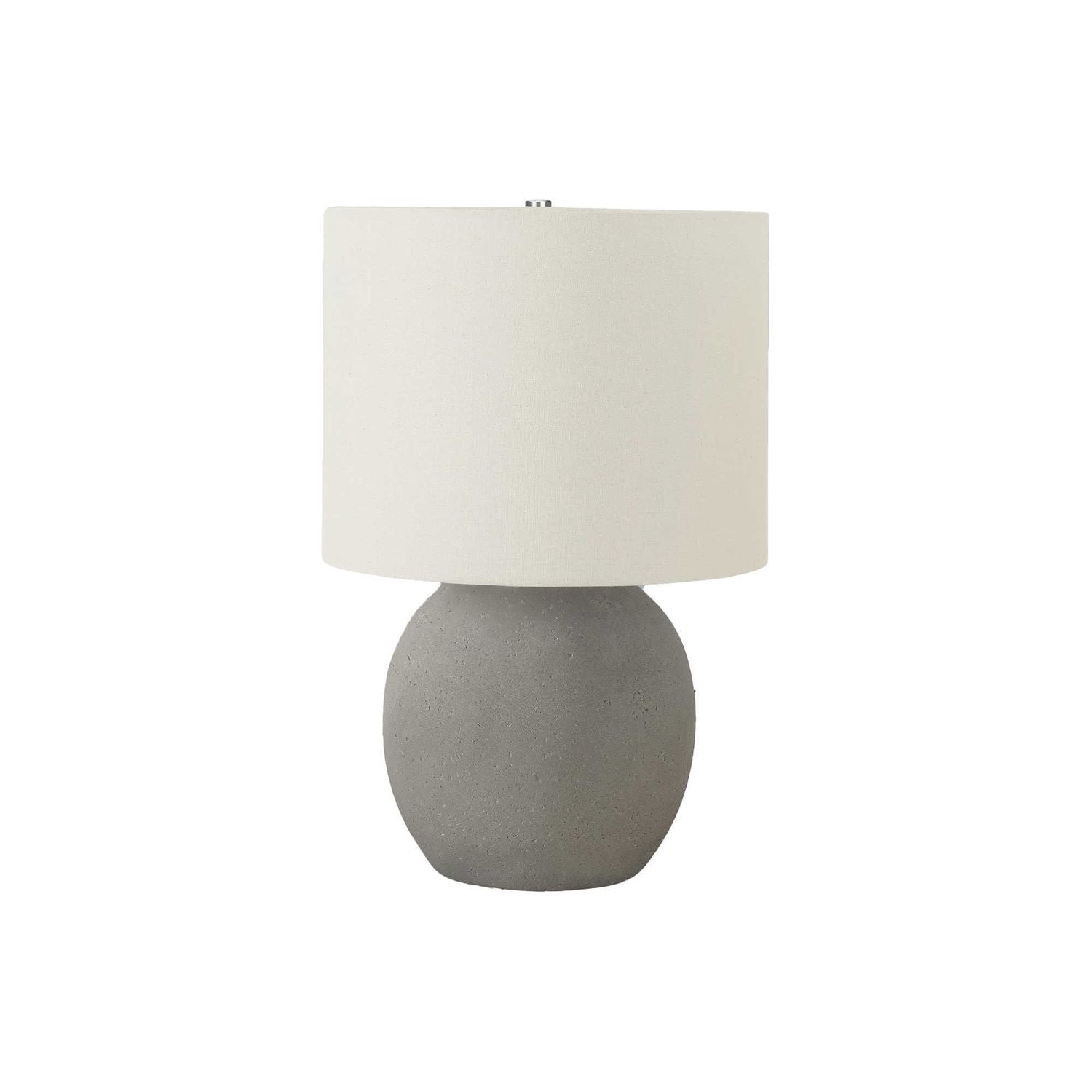 Lighting, Table Lamp, Concrete, Contemporary - Gray / Cream
