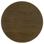 Ottowa 47-inch Round Wood Dining Table with Shelf Brown