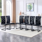 Alligator Skin Upholstered Dining Chairs
