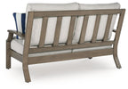 Rainier Ranch - Loveseat With Cushion - Brown / Beige