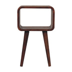 Minimalist Open Curved Nightstand