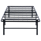 Mabel Metal Twin Mattress Support Platform Bed Black