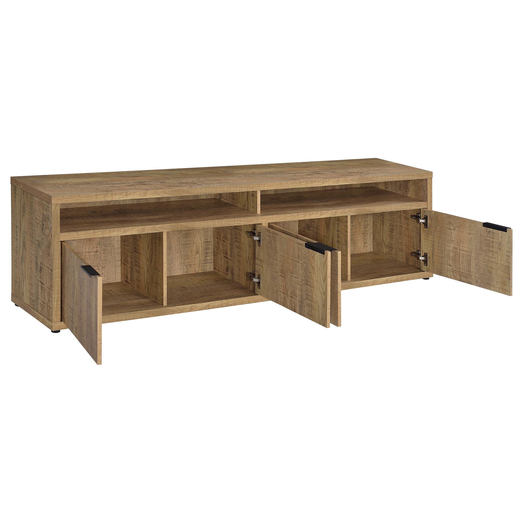 Tabby 79-inch 4-door Engineered Wood TV Stand Media Console Mango