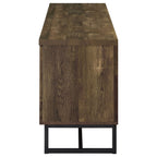Myles 2-door Engineered Wood 60-inch TV Stand Rustic Oak