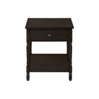 Accent - Table, 2 Tier, Square, Traditional - Walnut