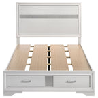 Miranda 51-inch Wood Full Storage Panel Bed White