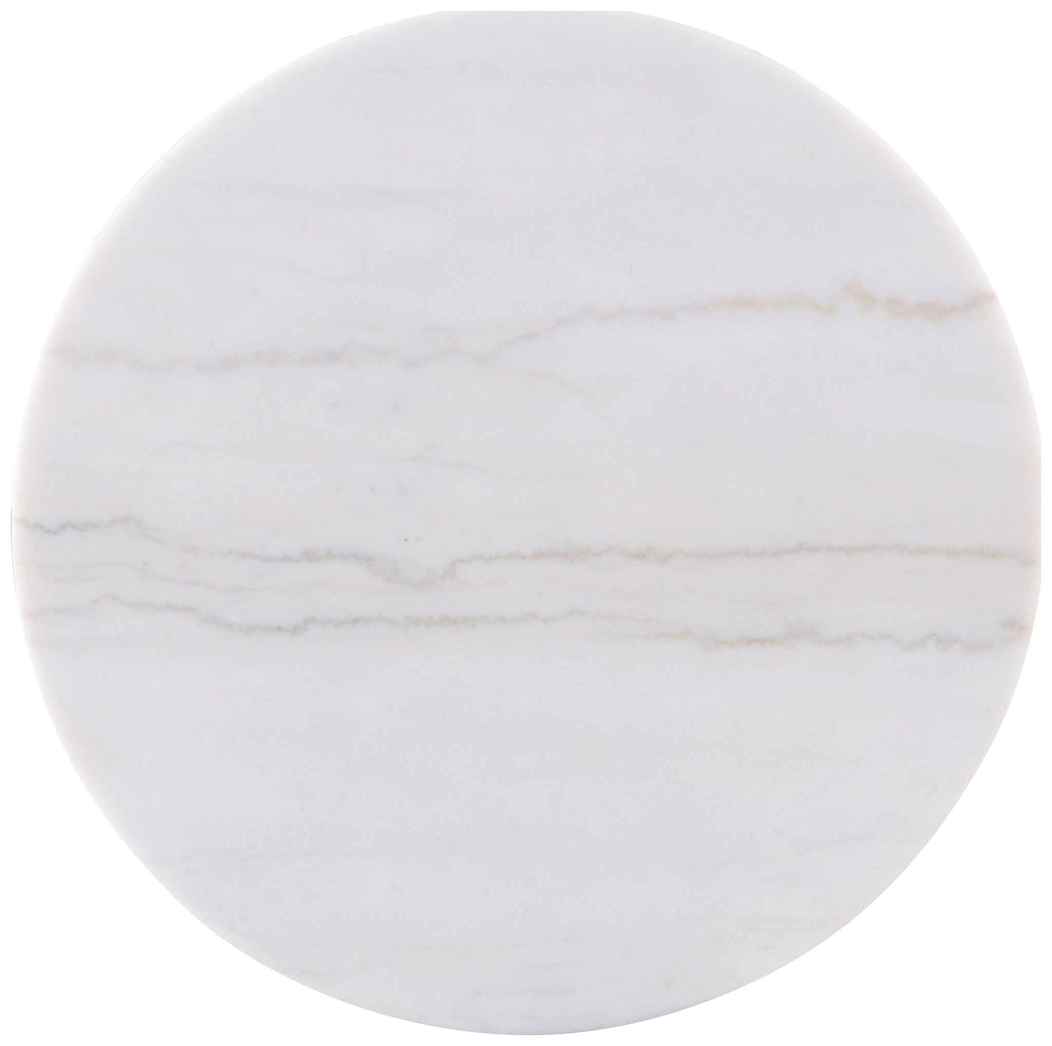 Jason Round White Marble Top Coffee Table Greige