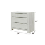 Jehoram - 3 Drawer Nightstand For Bedroom