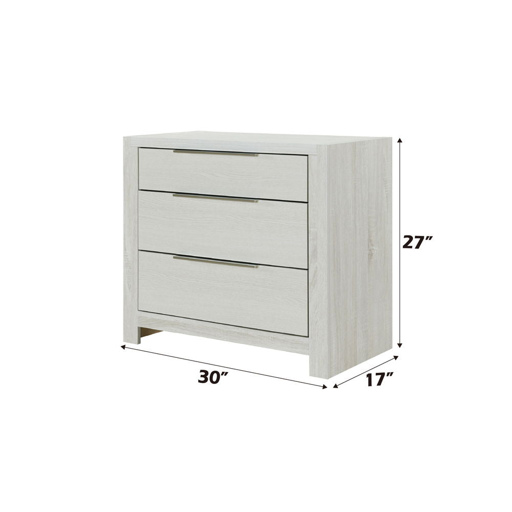 Jehoram - 3 Drawer Nightstand For Bedroom