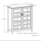 Burlington - Medium Storage Cabinet - Mahogany Brown