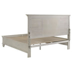 Franco 4-piece Eastern King Bedroom Set Distressed White