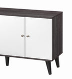Amidon - TV Stand, With 2 Storage Shelves And 1 Cabinet