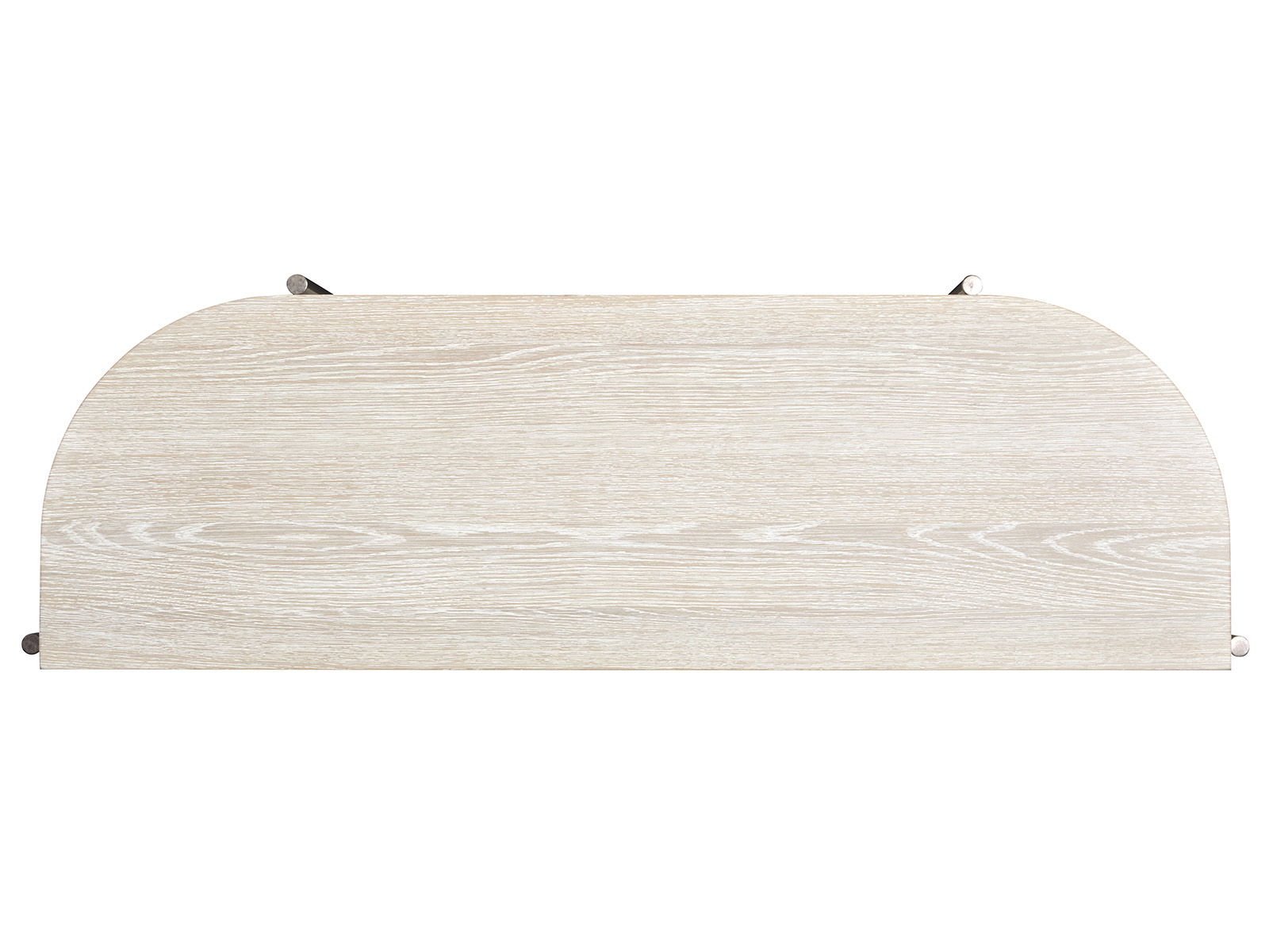 Jennings - Demilune Sofa Table - Edgecomb Gray And Weathered Antique Nickel