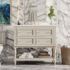 Bathroom Vanity Cabinet With Undermount Sink, 4 Drawer Set