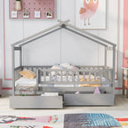 House Bed With 2 Drawers