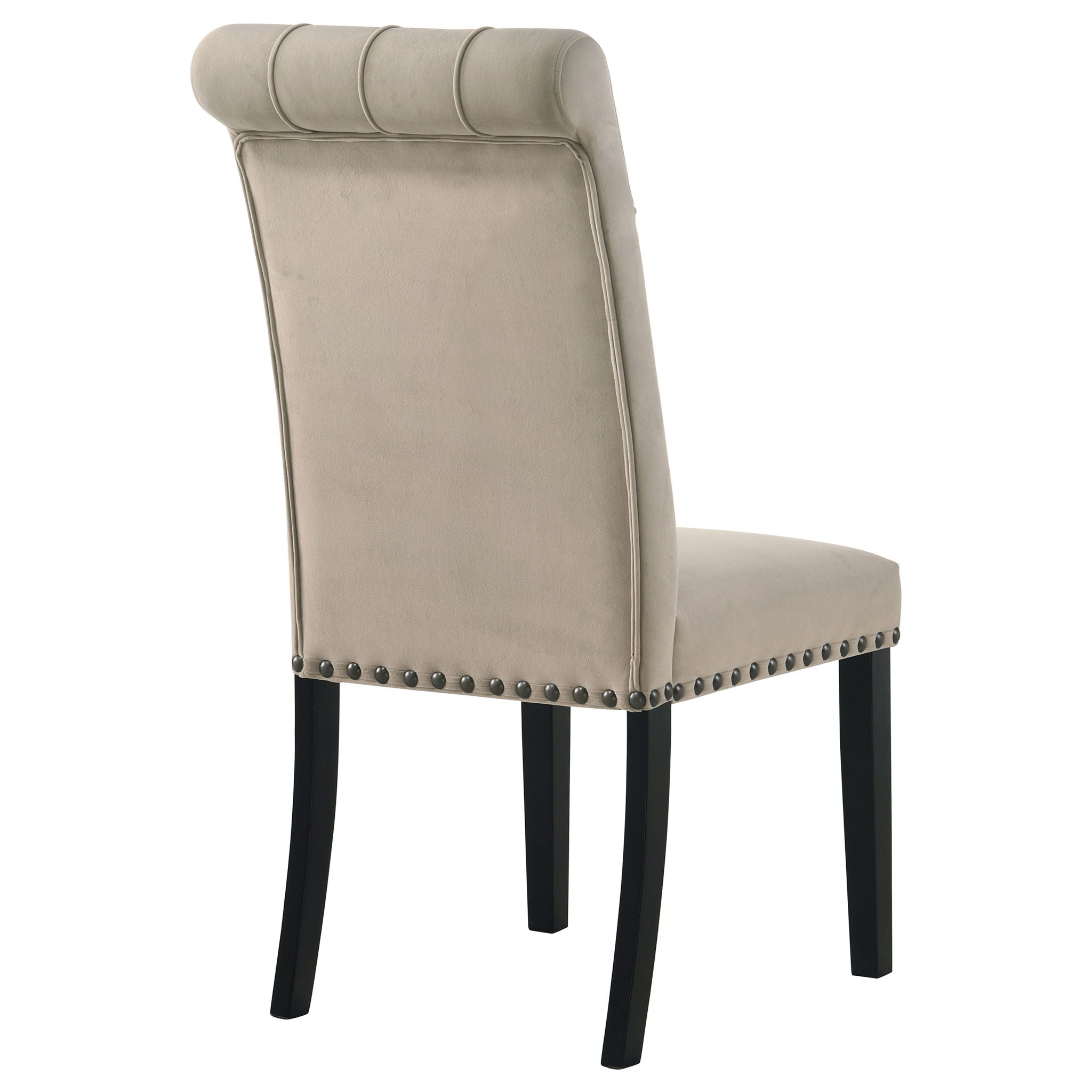 Alana Velvet Upholstered Dining Side Chair Sand (Set of 2)