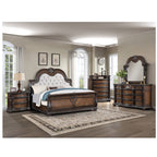 3 Drawers Nightstand - Brown / Cherry