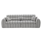 3 Seater, Couch With Throw Pillows For Living Room