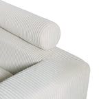 4 Seater Oversized Sectional Sofa With 2 Ottoman And 2 Pillows