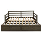 Sorrento 2-drawer Twin XL Daybed with Extension Trundle Grey