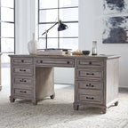 Lancaster - Executive Desk - Dove Tail Gray