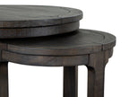 Boswell - Round Nesting End Table - Peppercorn