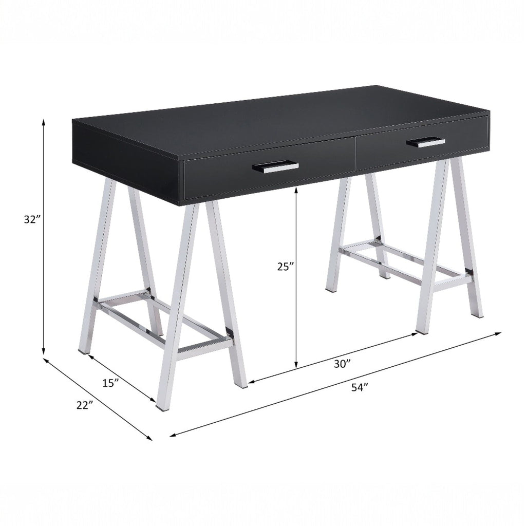 Coleen - High Gloss Writing Desk With USB