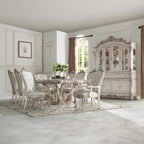 Gorsedd - Side Chair (Set of 2) - Cream Fabric & Golden Ivory