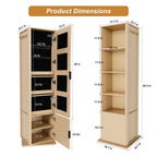 360° Rotating Makeup Cabinet With Full Length Mirror