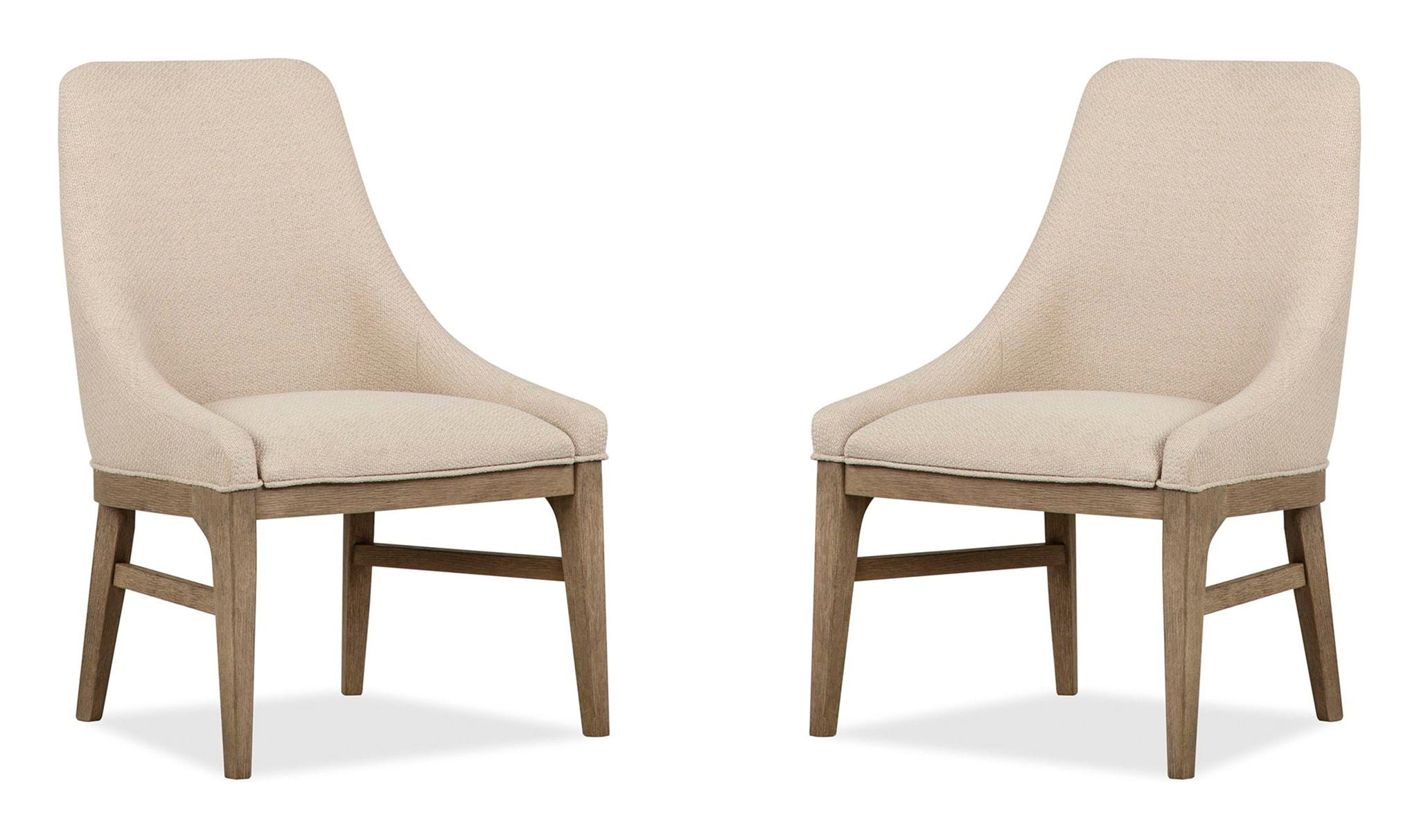 Tristan - Upholstered Arm Chair (Set of 2) - Swiss Coffee