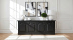 Florence 4-door Dining Sideboard Buffet Distressed Black