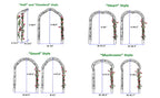 Metal Garden Arch Assemble Freely With 8 Styles Garden Arbor Trellis Climbing Plants Support Rose Arch