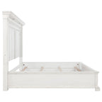 McKinney California King LED Light Panel Bed Vintage White