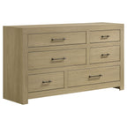 Hendricks 6-drawer Bedroom Dresser Storage Cabinet Light Oak