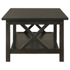 Rachelle 3-piece Rectangular Coffee Table Set Deep Merlot