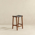 James - Mid-Century Modern Genuine Counter Stool