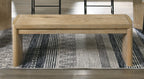 Magnus - Wide Dining Bench - Wooden Oak