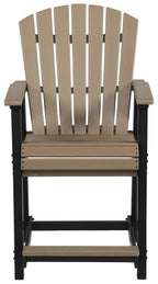 Fairen Trail - Barstool (Set of 2) - Black / Driftwood
