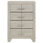 Trenton 4-drawer Bedroom Chest of Drawers Rustic Cream