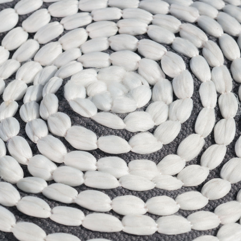 River - Handcrafted Cylindrical Pouf Water Resistant Fabric