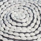 River - Handcrafted Cylindrical Pouf Water Resistant Fabric