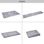 Maval - 2' X 3' Washable Area Rug - Blue / Cream